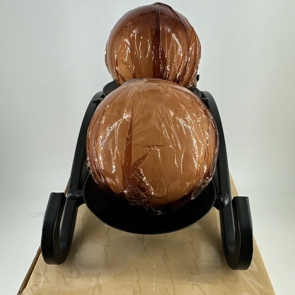 Iron‎ Candle Holder Renwick Candles w/3 Vanilla Scented Ball Candles 11